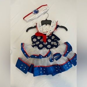 Little sailor with rhinestone detail Curtain Call small child costume.